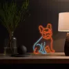 Neon Lights Dog MANTA SNL68MT placa de néon decorativa buldogue francês