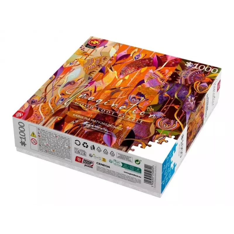 Puzzle Good Loot Imagination - Karolina Matyjaszkowicz: No meio dos pássaros - Um tríptico 1000 peças