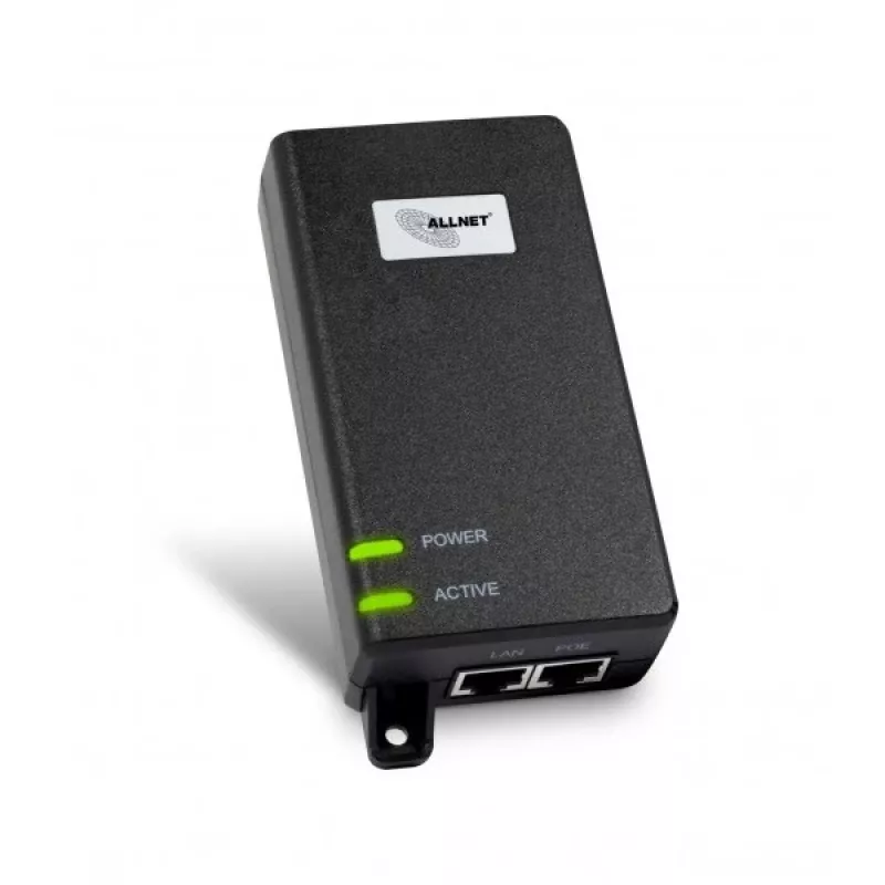 Injetor PoE ALLNET ALL-PI102-BT60-5G 60W, caixa de plástico, PoE++ de porta única