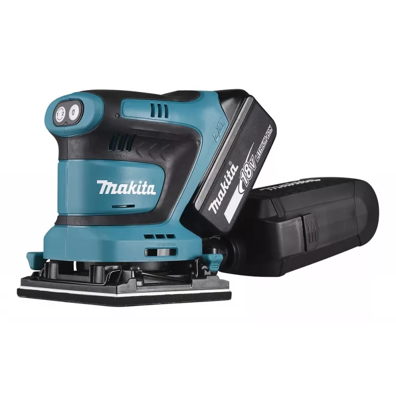 Lixadora orbital excêntrica portátil Makita DBO480Z, 14000 OPM, preto, azul, 210 W