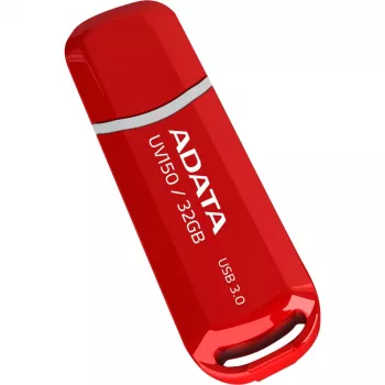 Pen USB ADATA DashDrive UV150 32 GB, USB Type-A 3.2 Gen 1, vermelho, design com tampa