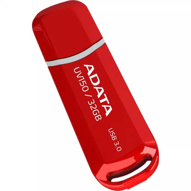 Pen USB ADATA DashDrive UV150 32 GB, USB Type-A 3.2 Gen 1, vermelho, design com tampa