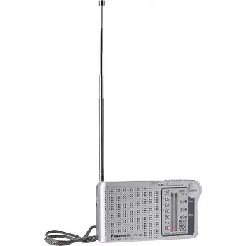 Rádio analógico portátil Panasonic RF-P150DEG prateado