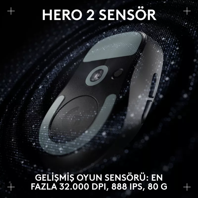 Logitech G PRO X SUPERLIGHT 2 DEX Rato gaming sem fios, preto