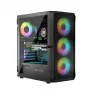 Caixa LOGIC CONCEPT Portos ARGB ATX Mid-Tower, preto