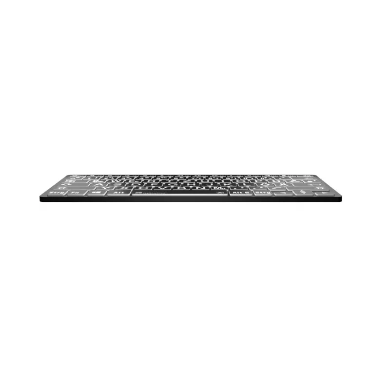 Teclado Logickeyboard Universal Bluetooth LKB-LPWB-BTPC-DE QWERTZ alemão preto