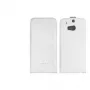 Nevox RELINO – capa com fecho para telemóvel – couro sintético PU – cinzento, branco – para HTC One (M8)
