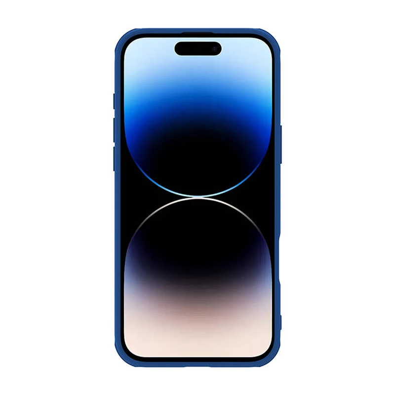 Capa de proteção Nillkin CamShield Pro para iPhone 16 Pro Max, azul, tampa deslizante para câmara