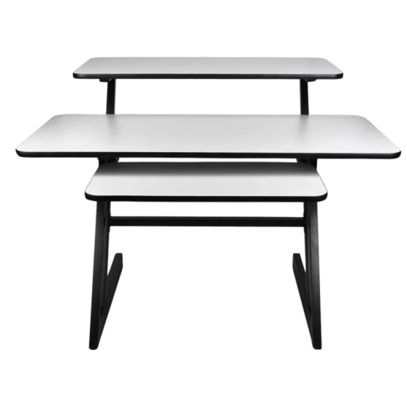 SD3 - secretária de estúdio posto de trabalho tampo prateleira para equipamento de áudio prateleira retrátil para teclado 91,4 cm