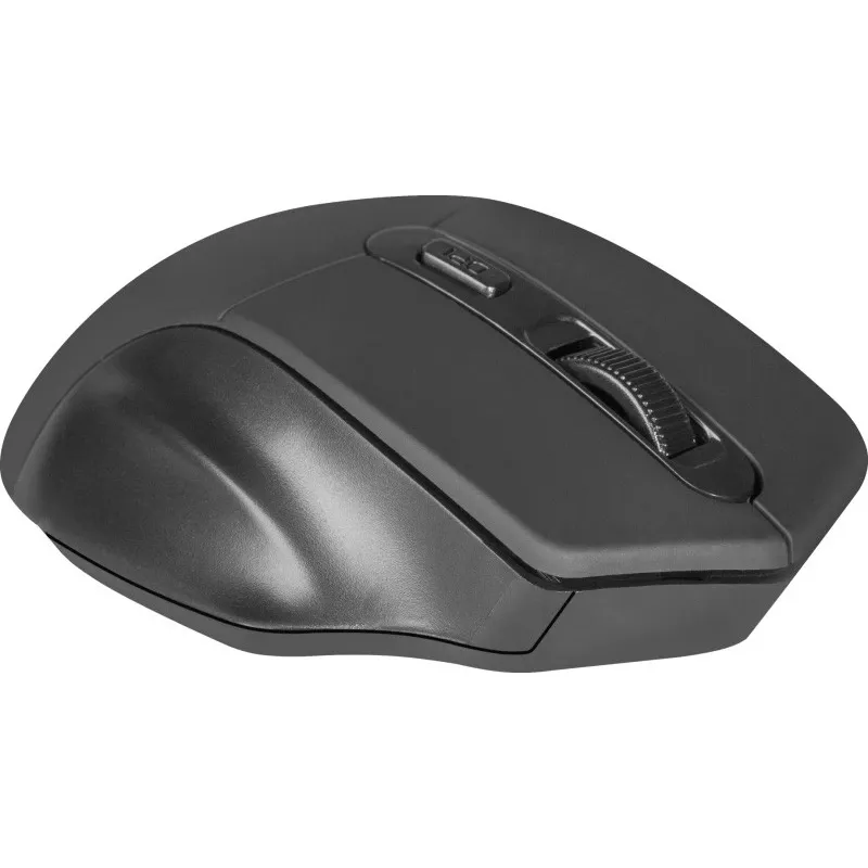 Rato ótico sem fios DEFENDER Datum MB-345 RF, ambidestro/destro, 1600 DPI, 3 botões, recetor USB RF, preto