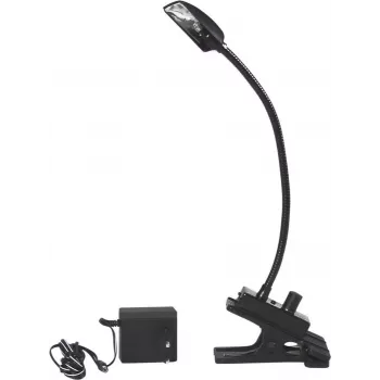 Candeeiro de fixação EUROLITE 80702305 LED com brilho ajustável, suporte de fixação, ficha EU