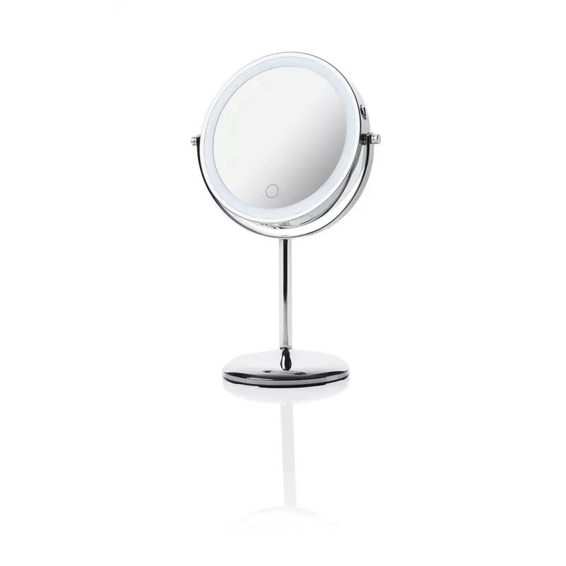Espelho de maquilhagem de pé Medisana CM 844 controlo tátil LED, ampliação 7×, bateria integrada 1000 mAh, luz tricolor regulável