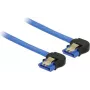 Cabo SATA DeLOCK 85095 0,2 m preto azul