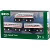 World Comboio rápido com som, veículo de brincar branco/preto, 3 peças