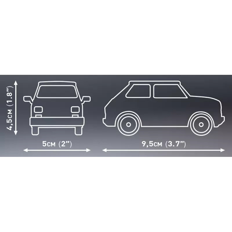 Blocos de construção Cobi Youngtimer Collection Fiat 126p el 24531 — 150 peças