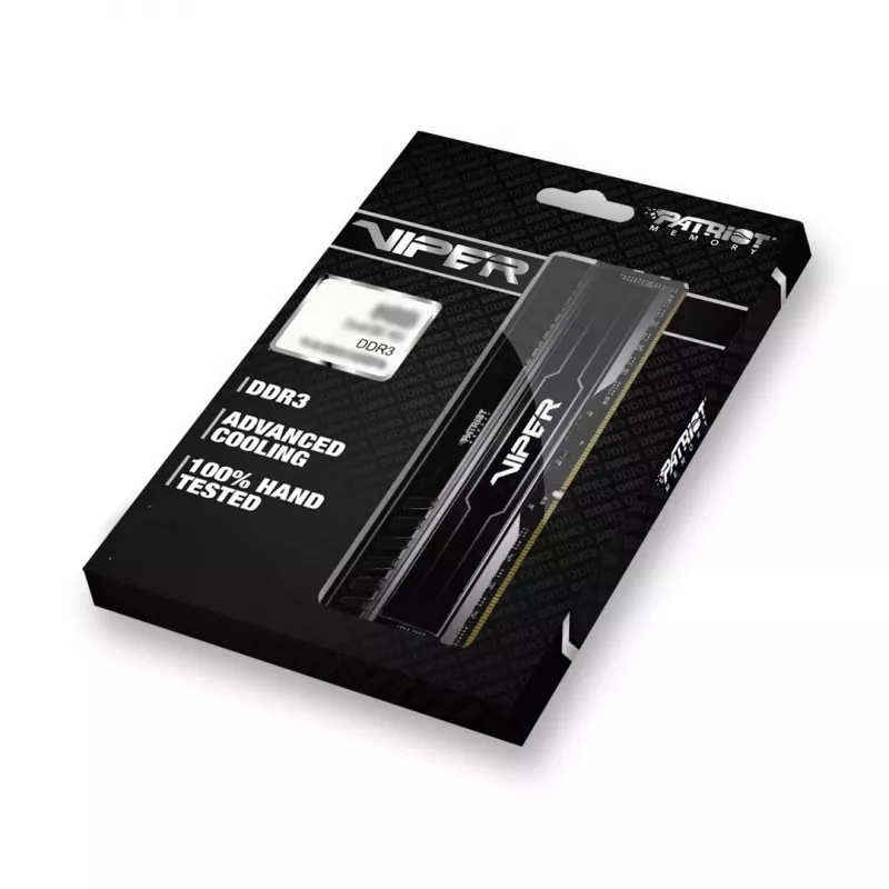 Patriot Viper 3 Black Mamba PV38G160C9K memória RAM 8 GB (2x 4 GB) DDR3 1600 MHz CL9 DIMM, preta