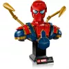 Busto de colecionador LEGO Marvel Iron Spider-Man 76326, 379 peças, modelo de exposição 18+, 170×200×110 mm
