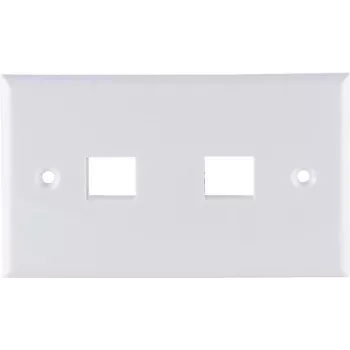 Adaptador de rede ShiverPeaks 08-10111, 2 portas Keystone, branco