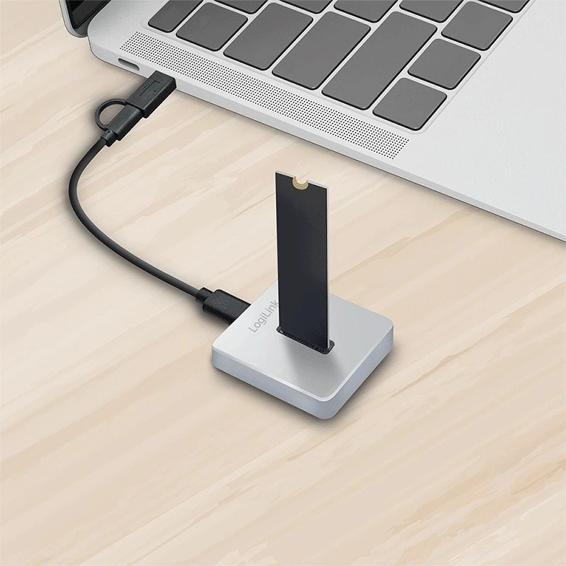 Docking station 1 porta USB 3.2, M.2 NVMe
