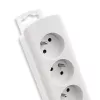 Extensão de energia Qoltec 50276 1,8 m 5 tomadas AC Interior Branco