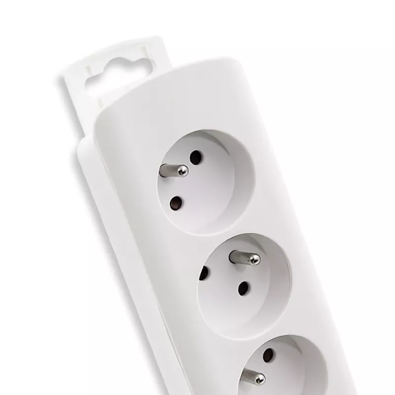 Extensão de energia Qoltec 50276 1,8 m 5 tomadas AC Interior Branco