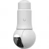Ubiquiti UniFi G6 PTZ UVC-G6-PTZ-W câmara de segurança IP, 4K 8 MP (3864x2160), lente dupla, zoom híbrido 10x, interior e exterior, IP66, PoE, montagem em teto, parede ou poste, rotação de 350°, branca