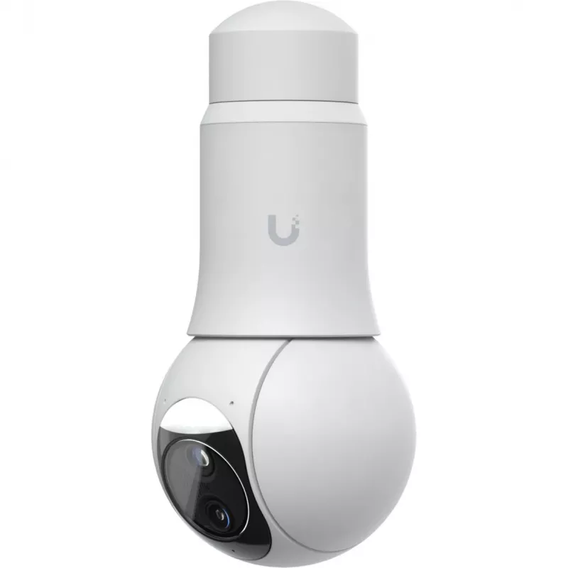 Ubiquiti UniFi G6 PTZ UVC-G6-PTZ-W câmara de segurança IP, 4K 8 MP (3864x2160), lente dupla, zoom híbrido 10x, interior e exterior, IP66, PoE, montagem em teto, parede ou poste, rotação de 350°, branca