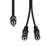 Cabo ProXtend 3 pinos para 2×2 pinos M32XM2F-002, 1 m, 18 AWG