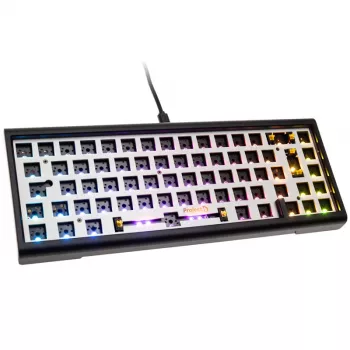Teclado barebone Ducky Tinker 65 gaming USB alemão preto