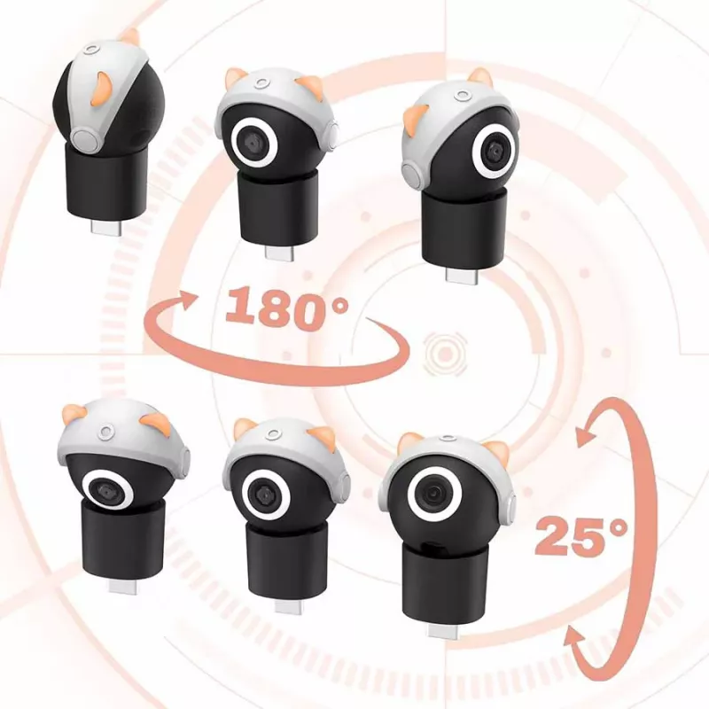 Câmara mini HD 2 em 1 Subsonic Playcam 1080 para Nintendo Switch 2 vermelho