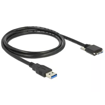 Cabo USB DeLOCK 1m USB 3.0 USB 3.2 Gen 1 Micro-USB B preto