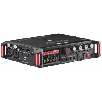 Gravador de áudio portátil Tascam FR-AV4 com 4 canais