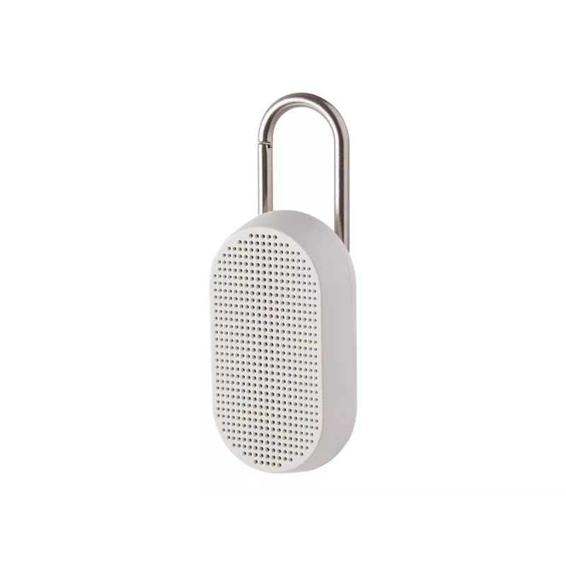 Lexon LA124MW Mino T coluna à prova de água com suporte e mosquetão, branco mate