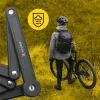 Cadeado de bicicleta dobrável MANTA XR00FL01 – design segmentado para montagem no quadro