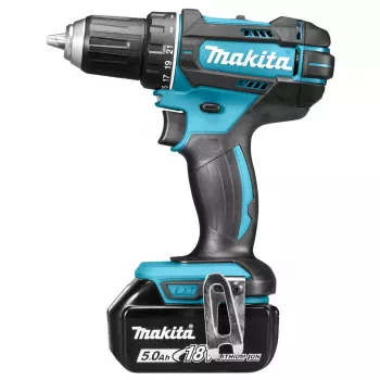Berbequim aparafusador a bateria Makita, 18 V, 2x 5,0 Ah Li-Ion, 62/36 Nm, 1,7 kg, LED