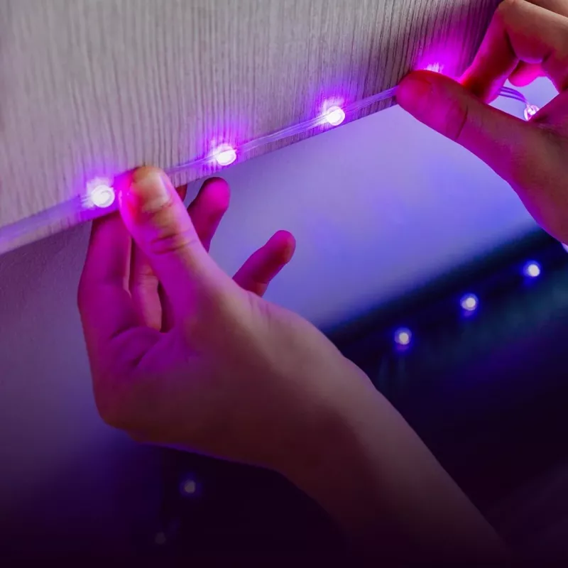 Twinkly Dots 60 RGB USB luzes inteligentes, 3 m, preto