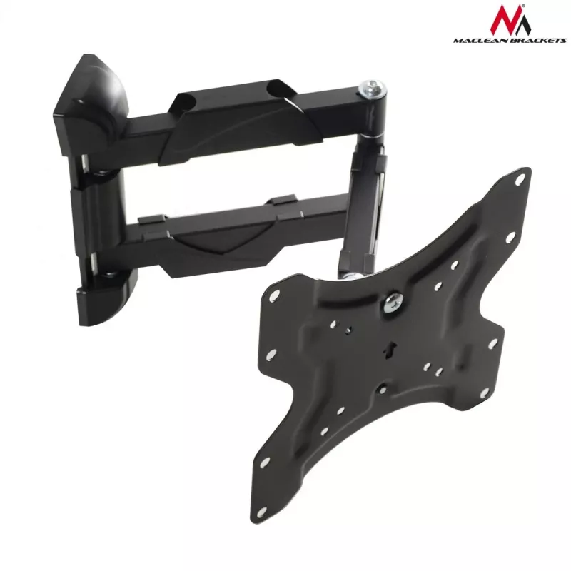 Suporte de parede para TV MACLEAN MC-742 para 42 polegadas (106,7 cm), inclinável -12°/+12°, VESA 75x75–200x200, carga máx. 30 kg, preto