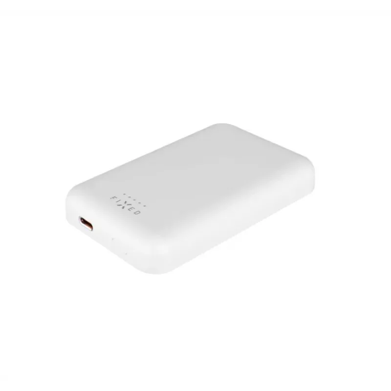 Powerbank portátil FIXED FIXZENM-6-WH — 6000 mAh, carregamento rápido USB-C, branco