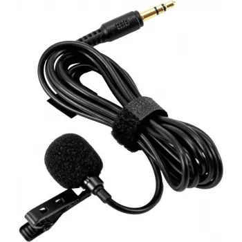 Microfone de lapela Omnitronic FAS 13063455 para emissor de bolso, clip-on, omnidirecional