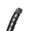 Kit de cabos CableMod C-Series PRO ModMesh 12VHPWR para Corsair RM, RMi, RMx (etiqueta preta) – preto/branco