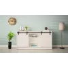 Cómoda 160x80x35 GRANERO branco/branco brilhante