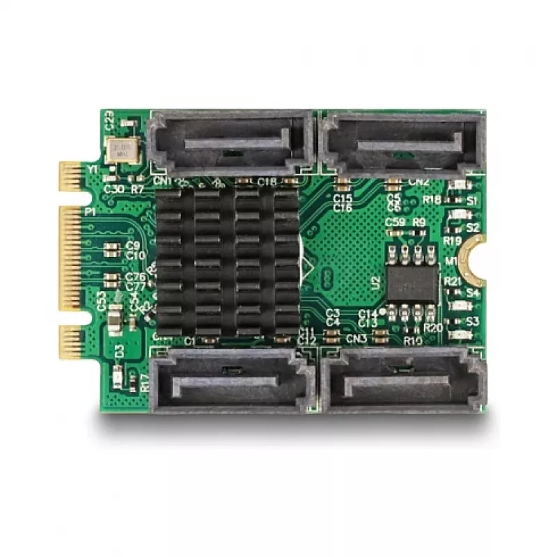 Adaptador SATA interno DeLOCK 61062 M.2 para SATA 6 Gbit/s RAID 0 1 10 JBOD