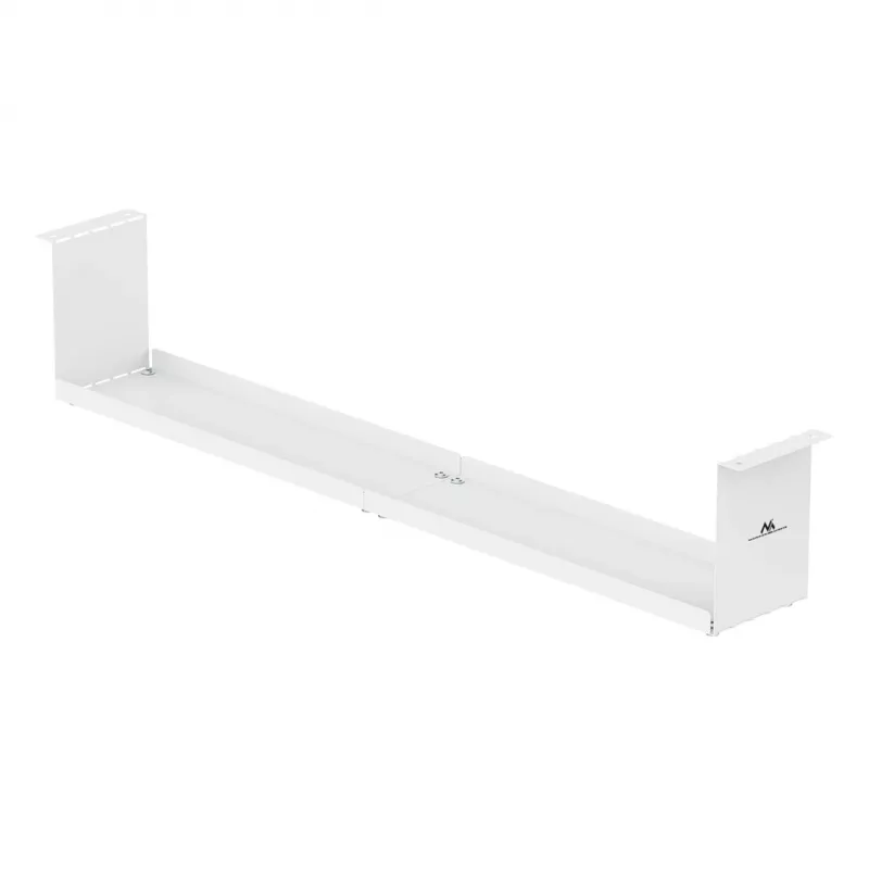 Organizador de cabos compacto Maclean para debaixo da secretária, carga máx. 5 kg, branco, MC-107 W