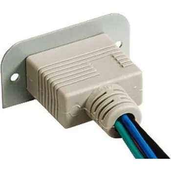 Kindermann Konnect 50 alu - VGA (HD15) 90° - Módulo snap-in para faceplate modular