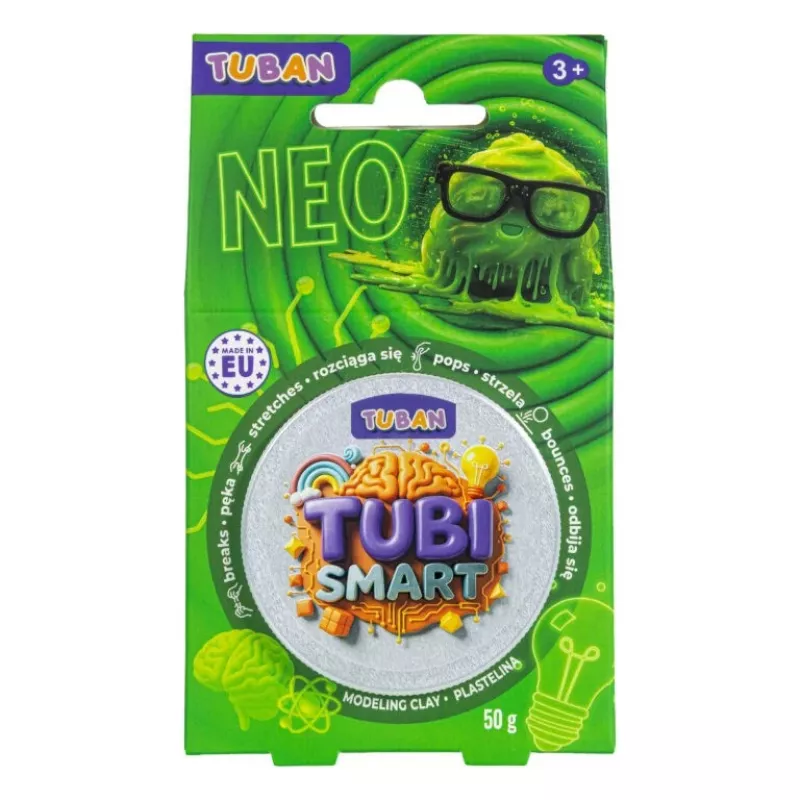 Massa de modelar TUBAN TUBI SMART NEO, verde, 50 g – massa de modelar para crianças