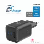 Carregador de viagem portátil SWISSTEN 22071410 65W carregamento rápido USB-C duplo
