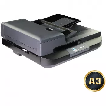 Scanner de mesa e ADF Avision AD5800 — 1200 x 1200 DPI, A4, ADF de 100 folhas, duplex, LCD, branco