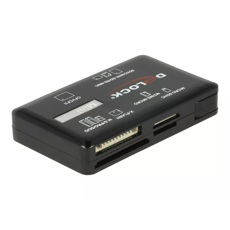 Leitor de cartões SuperSpeed USB DeLOCK CF SD Micro SD MS M2 xD 5 Gbps