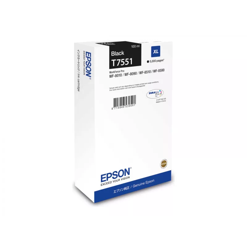 Tinteiro Epson C13T75514N 1 unid. original alto rendimento (XL) preto
