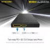 Powerbank portátil Nitecore NB10000 — 10000 mAh, USB‑A + USB‑C, 38 W saída total, cinzento